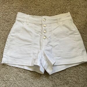 EVEREVE White High-Waisted Shorts
